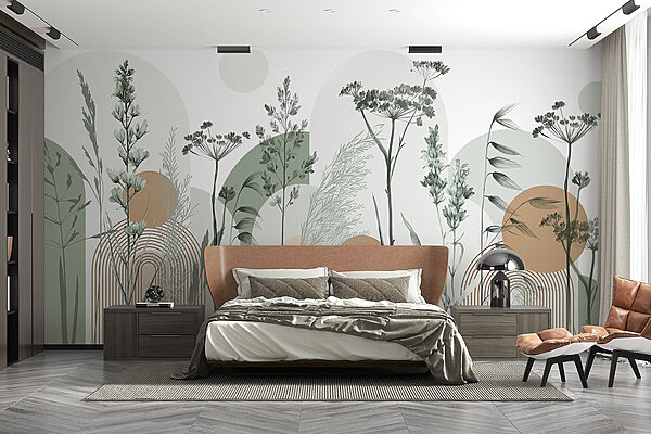 Natural harmony in abstract design Wall murals Natural harmony in abstract design