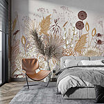 Wall murals Delicate floral artistry on display