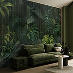 Wall murals Group of green leaves