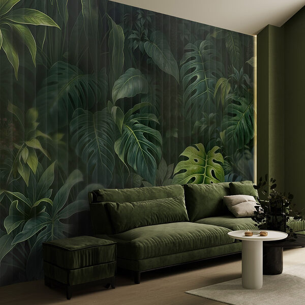 Group of green leaves Wall murals Group of green leaves