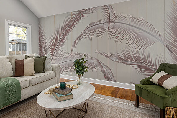 Natural elegance in soft tones Wall murals Natural elegance in soft tones