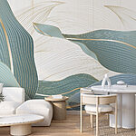 Wall murals Flowing lines in calming hues