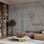 Wall murals Wallpaper with various symbols