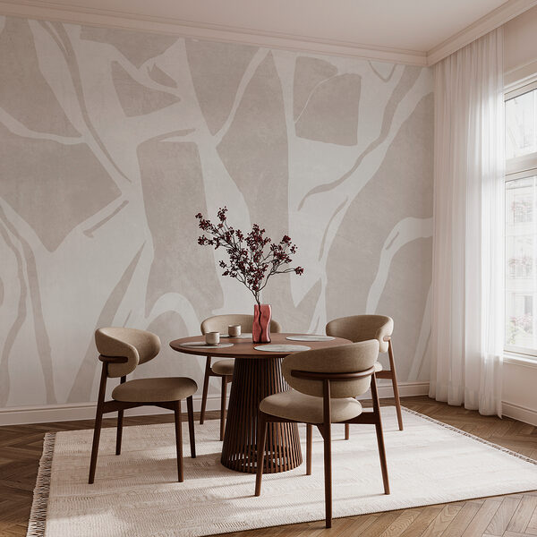 White and gray background with lines Wall mural White and gray background with lines