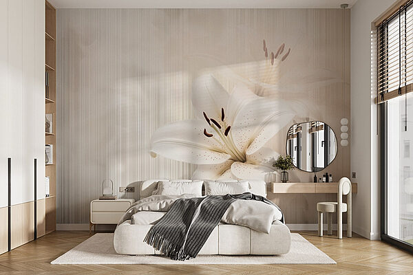 Delicate elegance in soft hues Wall murals Delicate elegance in soft hues