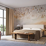 Wall murals Painting of dried flowers and plants