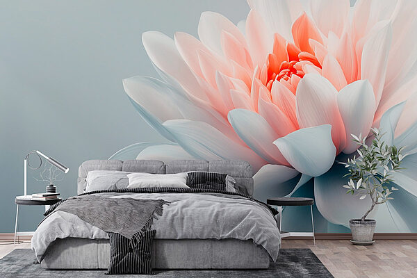 Delicate petals in soft hues Wall murals Delicate petals in soft hues