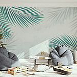 Wall murals Group of green leaves