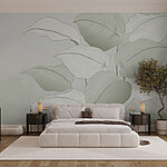 Wall murals Delicate leaves create a serene vibe