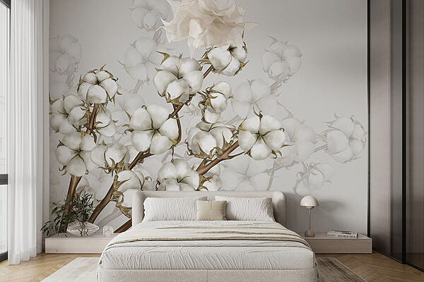 Plant with white flowers Wall murals Plant with white flowers