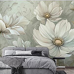 Wall murals Delicate blooms in soft hues