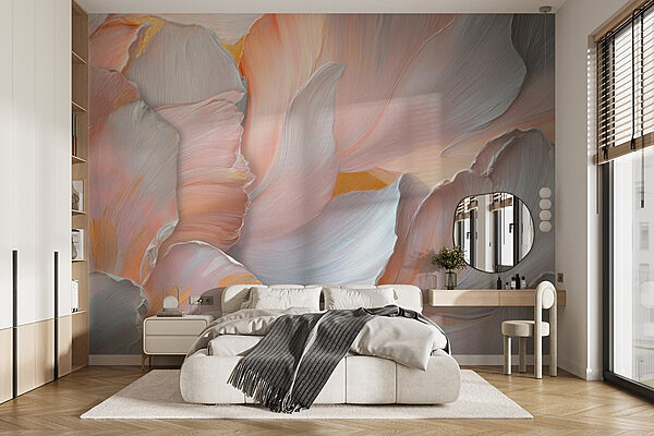 Delicate petals in soft hues Wall murals Delicate petals in soft hues