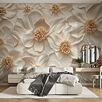 Wall murals Group of white flowers