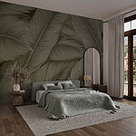Wall murals Natural patterns of lush foliage.