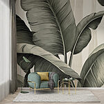 Wall murals Nature's art in graceful foliage.