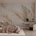 Wall murals Nature's delicate leaf patterns unfold.