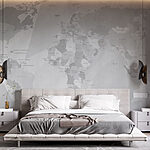 Wall murals Map of the world