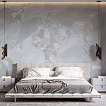 Wall murals Map of the world