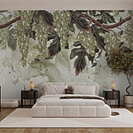 Wall murals Bunch of grapes on a vine