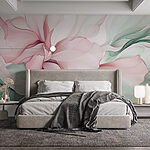 Wall murals Delicate petals in soft hues
