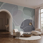 Wall murals Soft hues in abstract harmony.