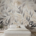 Wall murals Soft foliage in muted tones