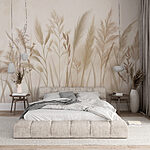 Wall murals Whispers of nature in soft tones