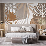 Wall murals Textured nature-inspired abstract design.