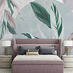 Wall murals Nature's delicate leaf patterns emerge.
