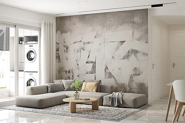 White paint on a wall Wall murals White paint on a wall