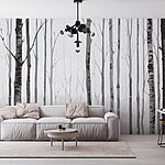 Wall murals Group of trees in a forest