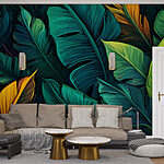 Wall murals Vibrant foliage in rich hues