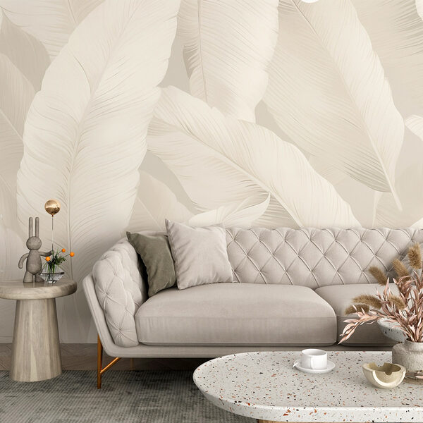 Soft textures of gentle leaves Wall murals Soft textures of gentle leaves