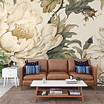Wall murals Elegant blooms in soft tones.