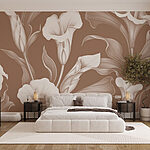 Wall murals Elegant floral design for decor.