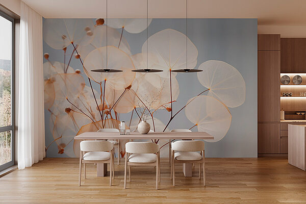 Delicate botanical beauty in focus Wall murals Delicate botanical beauty in focus