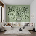 Wall murals Map of the world