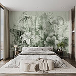 Wall murals Nature's intricate floral design revealed.