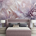 Wall murals Group of flowers with petals