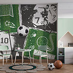 Wall murals Soccer frenzy on the field