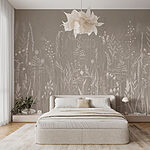 Wall murals Field of flowers and grass