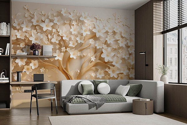 Tree with flowers on it Wall murals Tree with flowers on it