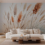 Wall murals Whispers of nature in soft hues