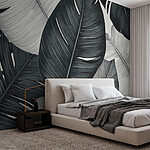 Wall murals Nature's intricate leaf patterns displayed.