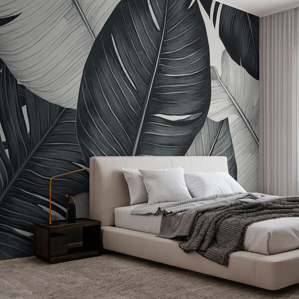 Nature's intricate leaf patterns displayed Wall murals Nature's intricate leaf patterns displayed