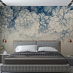 Wall murals Delicate blooms in soft hues