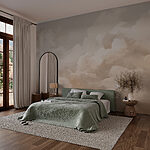 Wall murals Cloudy sky with a few clouds