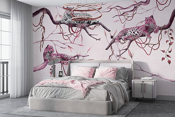 Wall mural Group of leopards lying on a tree branch (SKU: w03146v2) Wall mural Group of leopards lying on a tree branch (SKU: w03146v2)