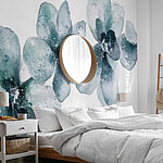 Wall murals Group of flowers on a white background