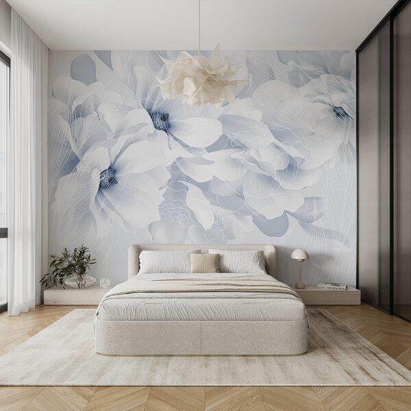 Wall murals Delicate white floral arrangement